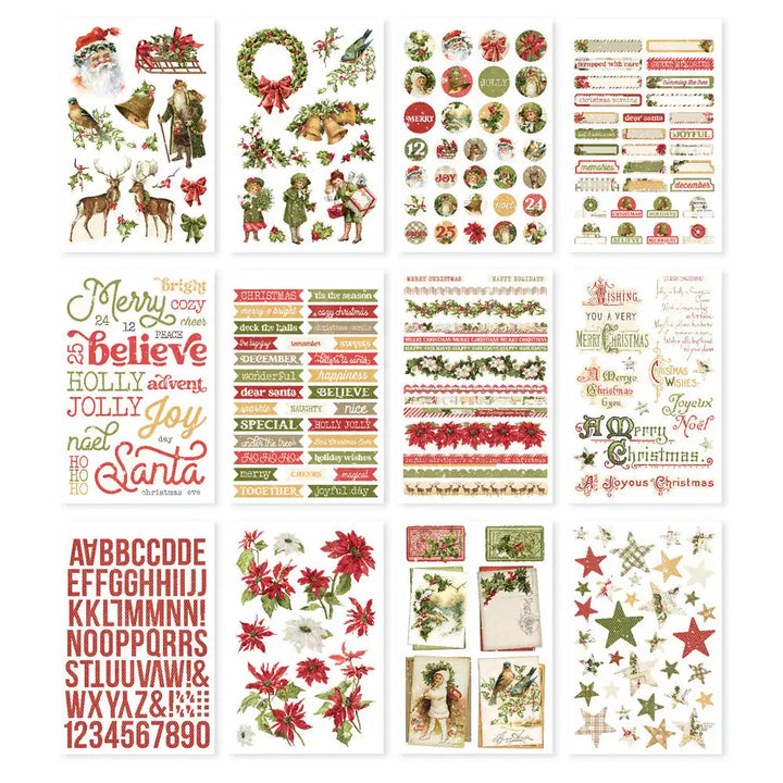 Simple Vintage Yuletide Sticker Book - Simple Stories