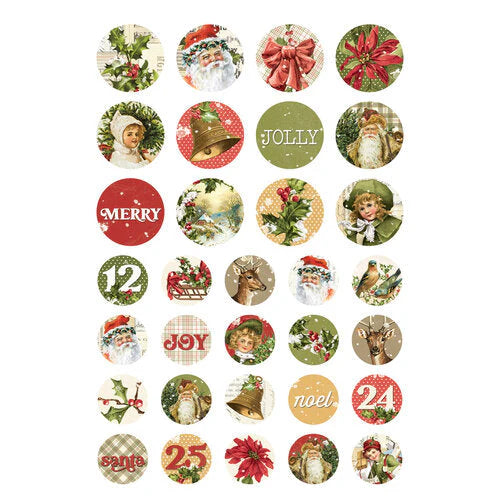Simple Vintage Yuletide Sticker Book - Simple Stories