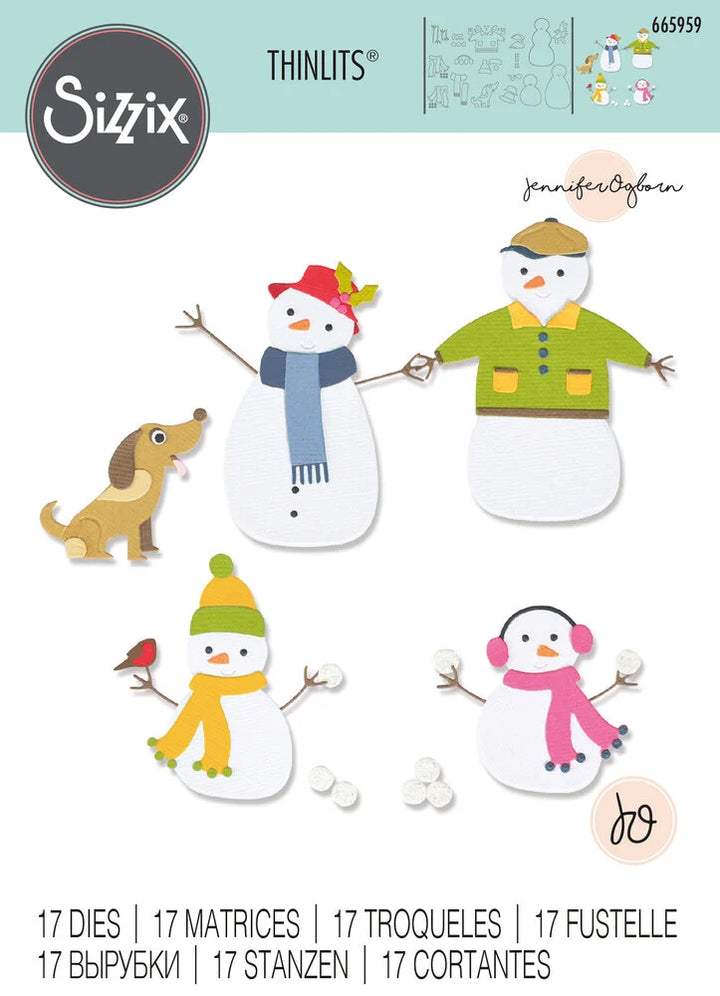 Snow Family Thinlits Dies - Jennifer Ogborn - Sizzix