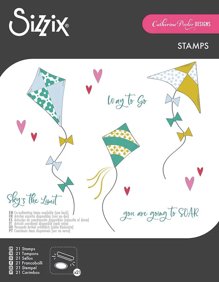 Sky’s the Limit Clear Stamps Set - Catherine Pooler - Sizzix