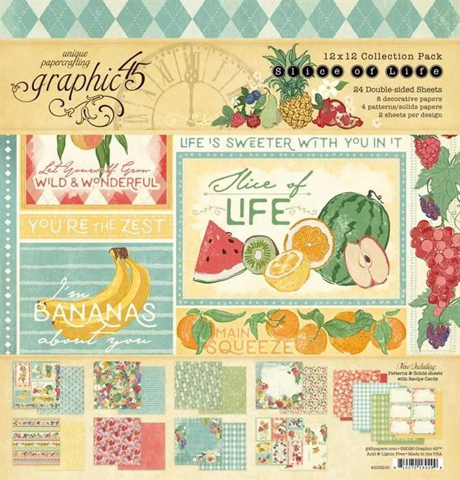 Slice of Life Scrapbook Collection Kit,  12" x 12" - Graphic 45