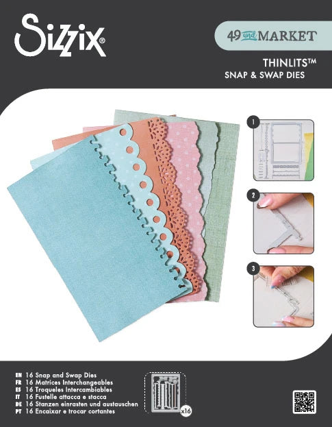Snap & Swap Journal Thinlits Die Set by 49 & Market - Sizzix