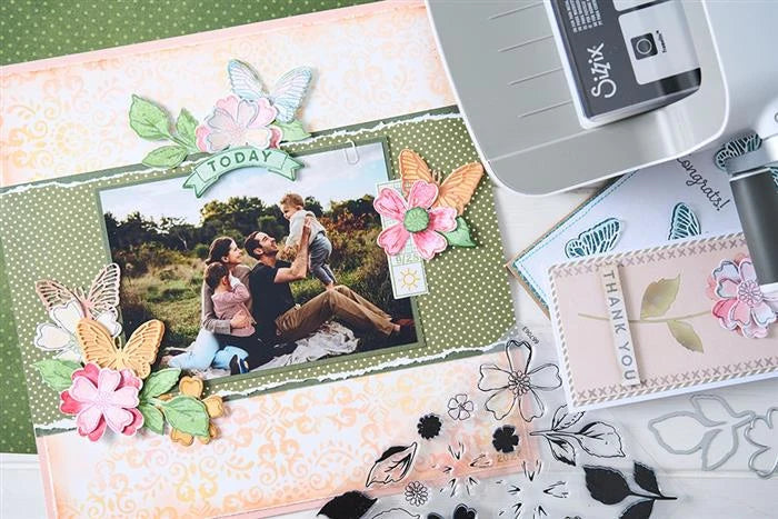 Sweet Sprigs Clear Stamps Set Framelits Dies by 49 & Market - Sizzix