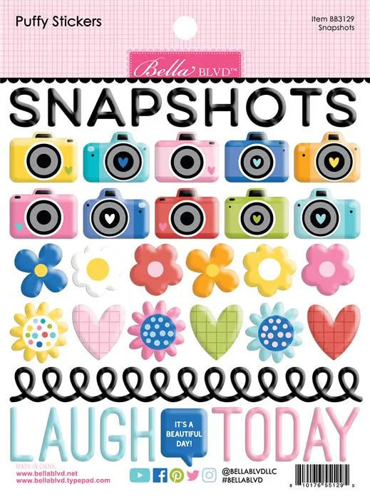Snapshots Puffy Stickers - Documented - Bella Blvd
