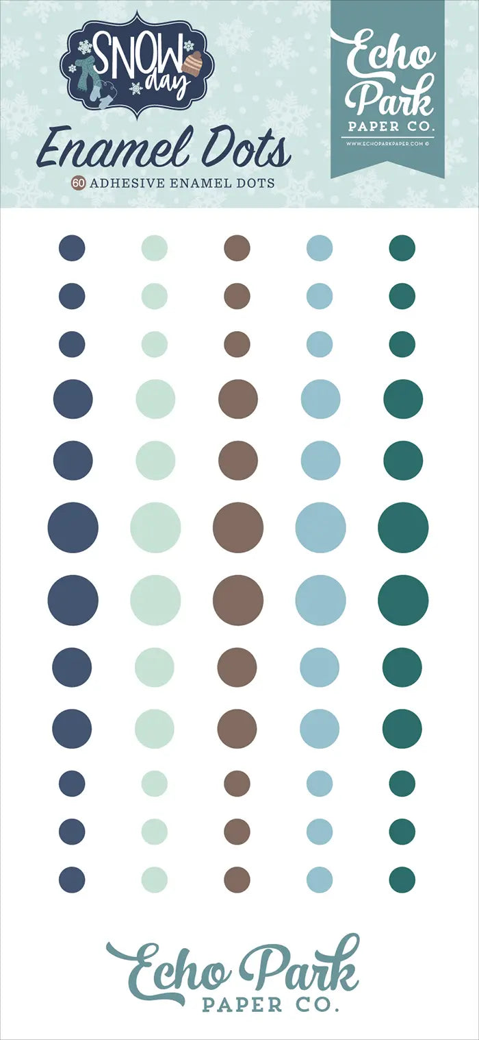 Snow Day Enamel Dot Stickers - Echo Park