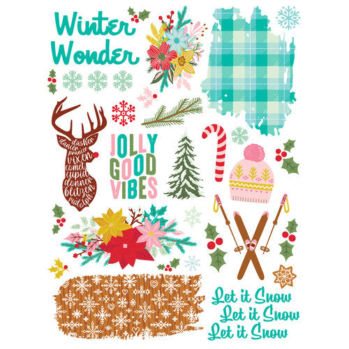 Snow Pine Lodge Rub Ons - Simple Stories