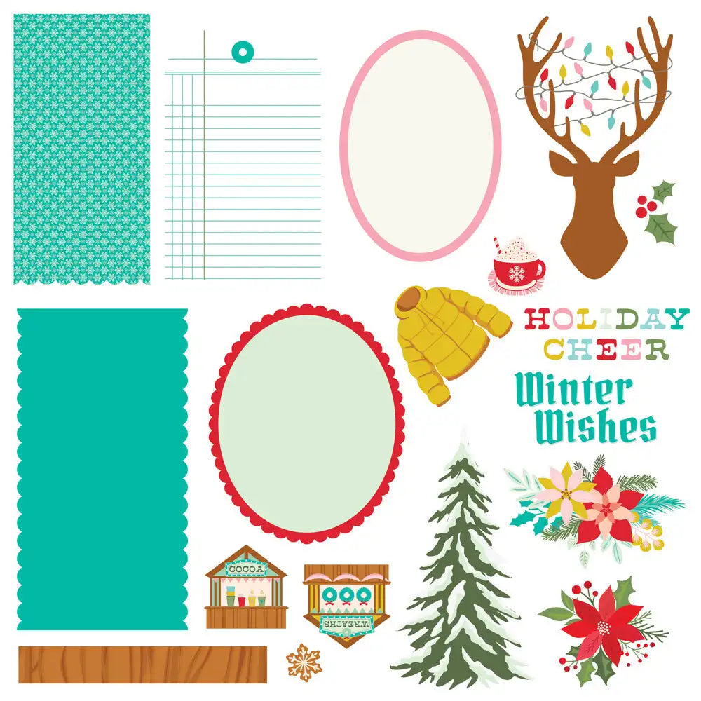 Snow Pine Lodge Simple Cards Card Kit - Simple Stories