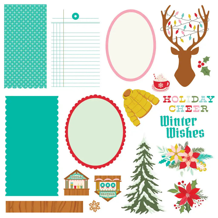 Snow Pine Lodge Simple Cards Card Kit - Simple Stories