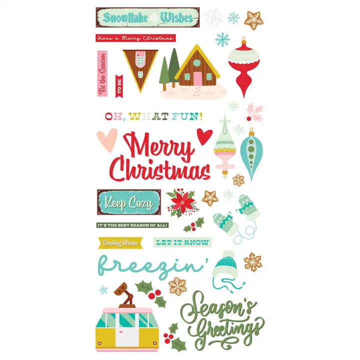 Snow Pine Lodge Simple Cards Card Kit - Simple Stories