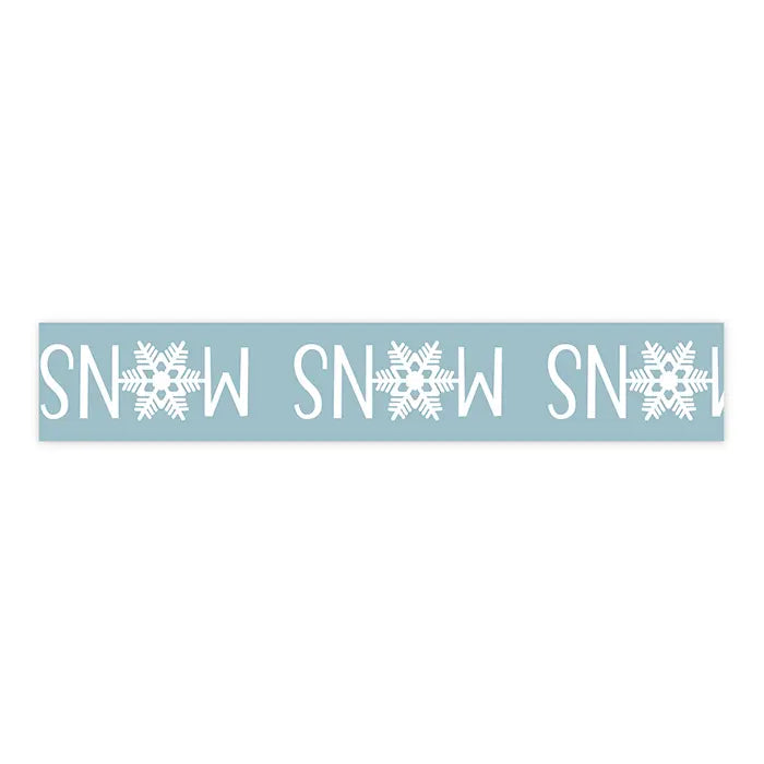 Snow With Snowflake Word Washi Tape - Snow Day - Echo Park