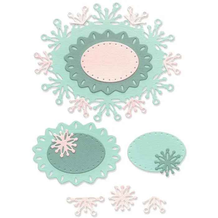 Snowflake Labels Thinlits Die Set - Olivia Rose - Sizzix
