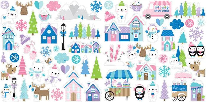Snowflake Season Ephemera Icons - Bella Blvd