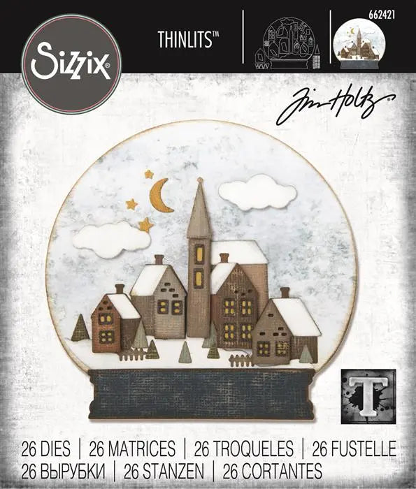 Snowglobe #2 Thinlits Die Set Die Set 26PK - Back from the Vault - Tim Holtz - Sizzix