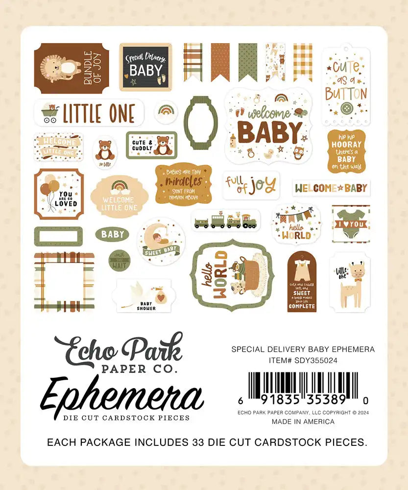 Special Delivery Baby Ephemera - Echo Park