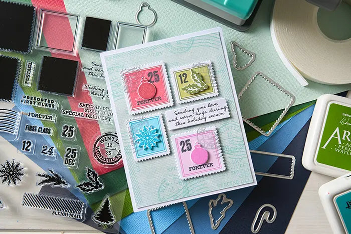 Special Delivery Clear Stamp Set with Framelits - 49 and Market - Sizzix