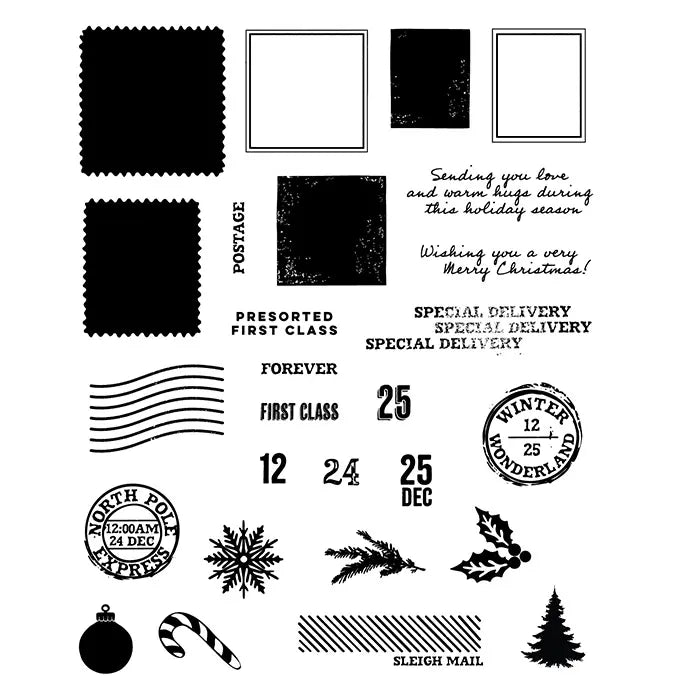 Special Delivery Clear Stamp Set with Framelits - 49 and Market - Sizzix