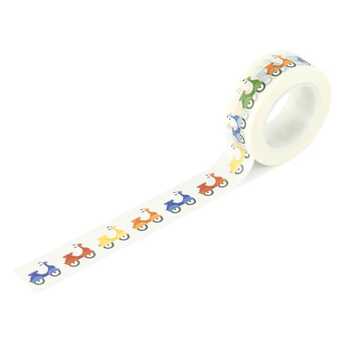 Speed Away Scooters Washi Tape - Born To Travel - Echo Park
