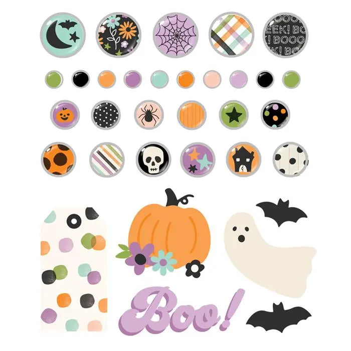 Spooky Things Decorative Brads - Simple Stories