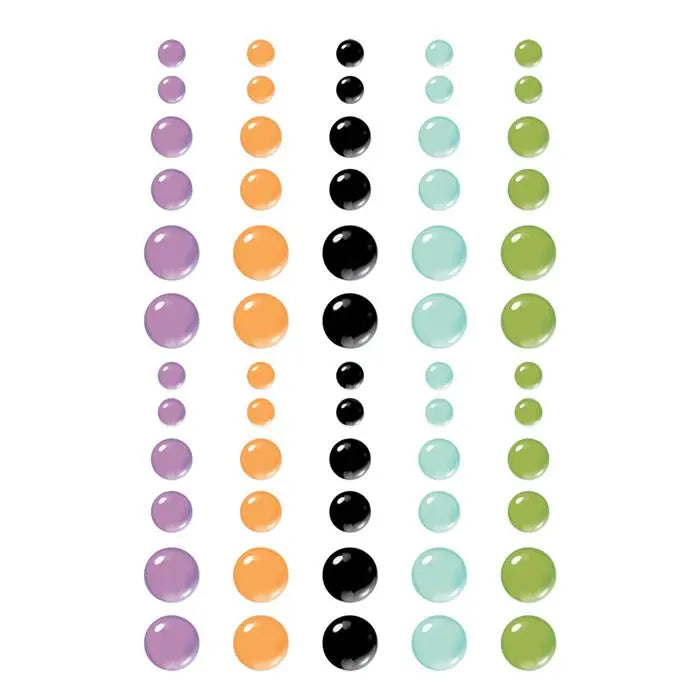 Spooky Things Glossy Enamel Dot Stickers - Simple Stories