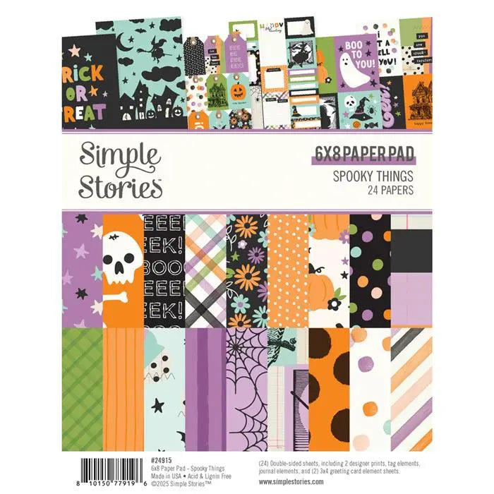 Spooky Things Paper Pad, 6" x 8" - Simple Stories