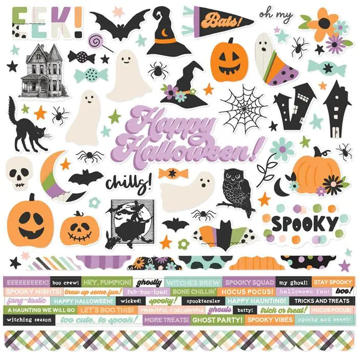 Spooky Things Scrapbook Collection Kit, 12" x 12" - Simple Stories
