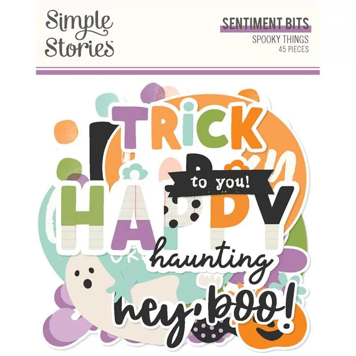 Spooky Things Sentiment Bits & Pieces - Simple Stories