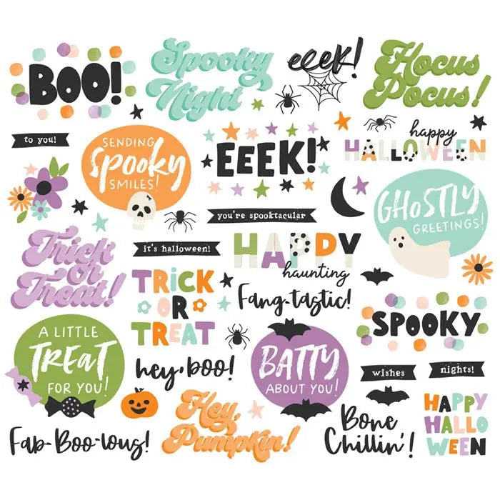 Spooky Things Sentiment Bits & Pieces - Simple Stories