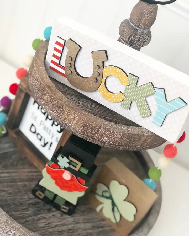 Spring Felt Balls Garland - Tiered Tray Decor - Foundations Decor