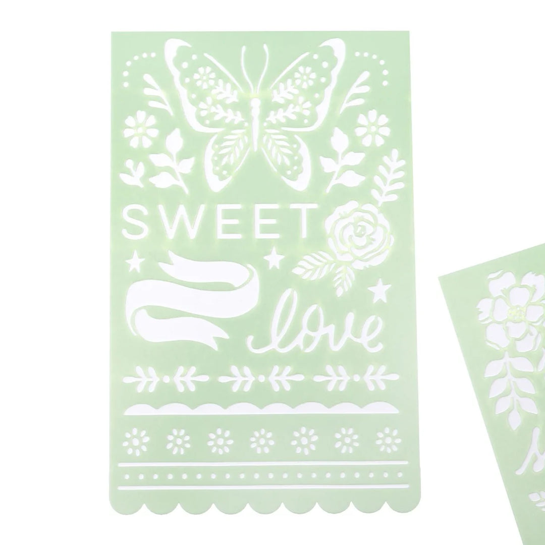 Stencils, 2pc - Gingham Garden Collection - Crate Paper