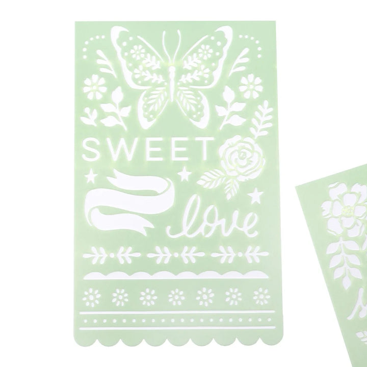 Stencils, 2pc - Gingham Garden Collection - Crate Paper