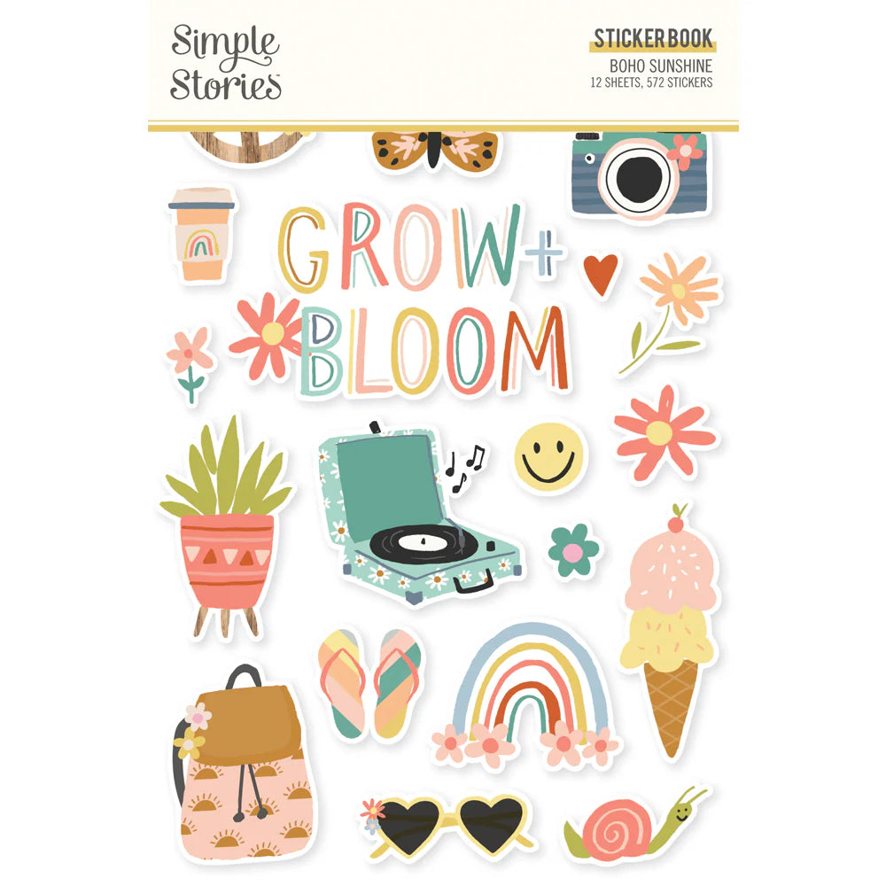 Sticker Book - Boho Sunshine Collection - Simple Stories