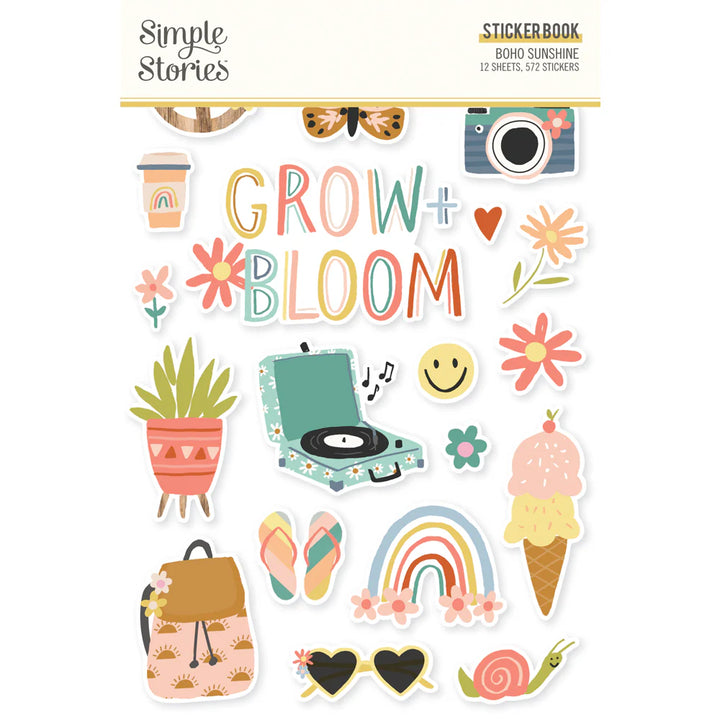 Sticker Book - Boho Sunshine Collection - Simple Stories