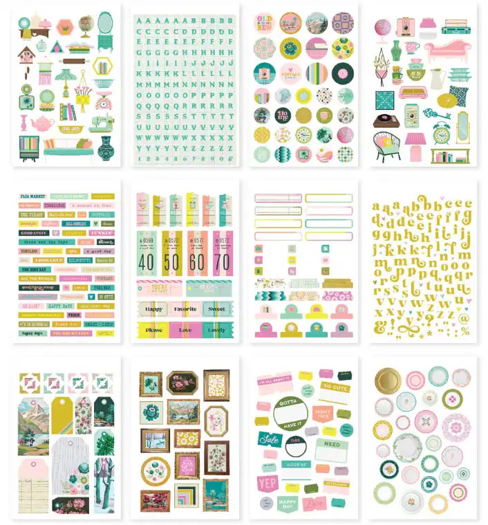Sticker Book - Flea Market Collection - Simple Stories