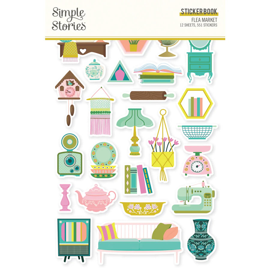 Sticker Book - Flea Market Collection - Simple Stories