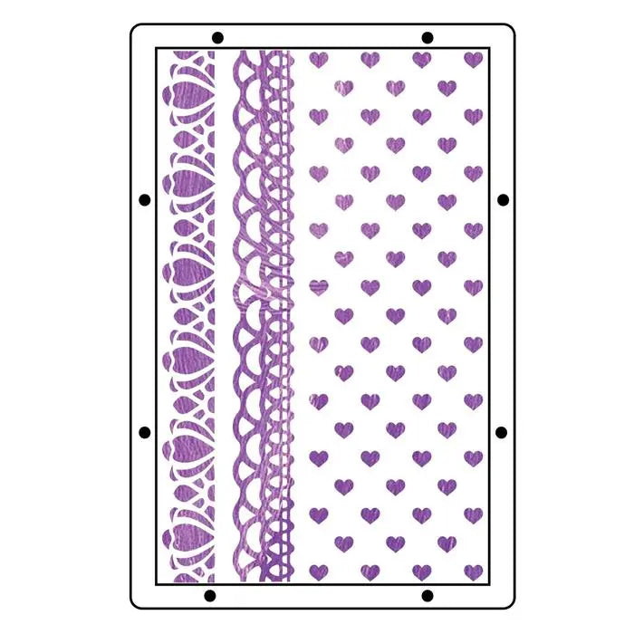 Stitches A5 Clear Stamps Set 6PK w/ A5 Stencils 3PK - Studio - Mark Montano - Sizzix