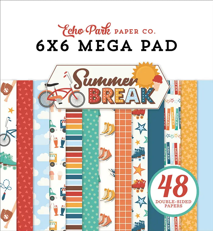 Summer Break Cardmakers 6" x 6" Mega Pad - Echo Park