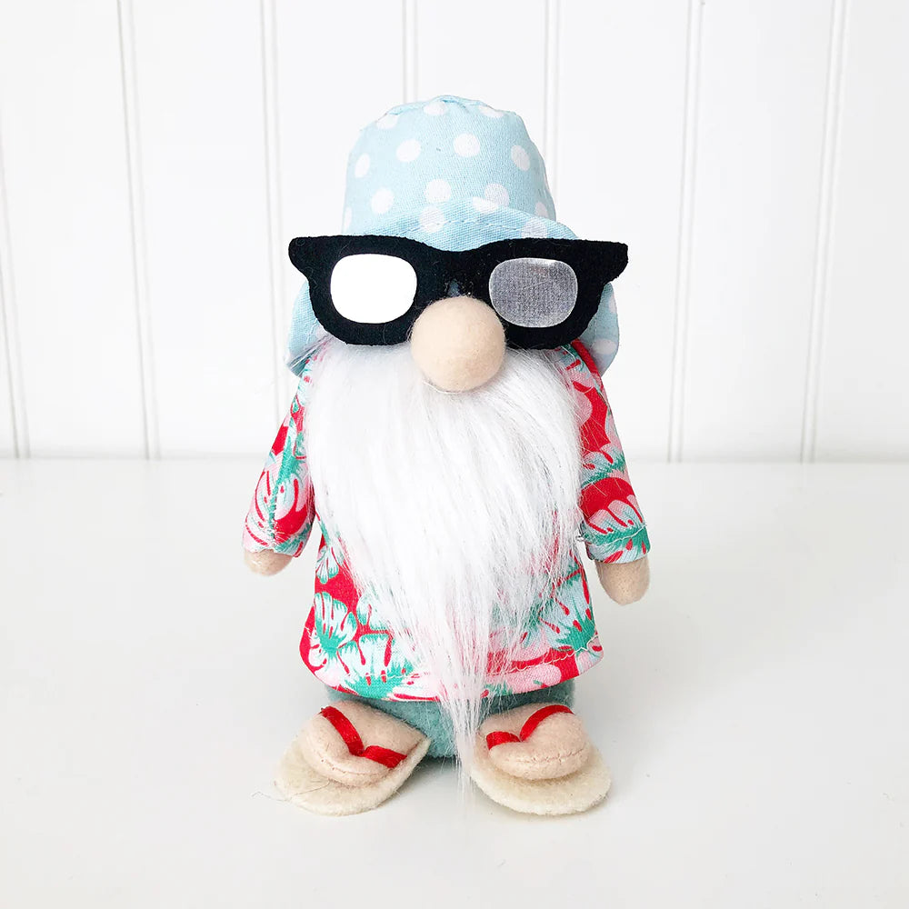 Summer Chillin' Plush Gnome - Tabletop Decor - Foundations Decor