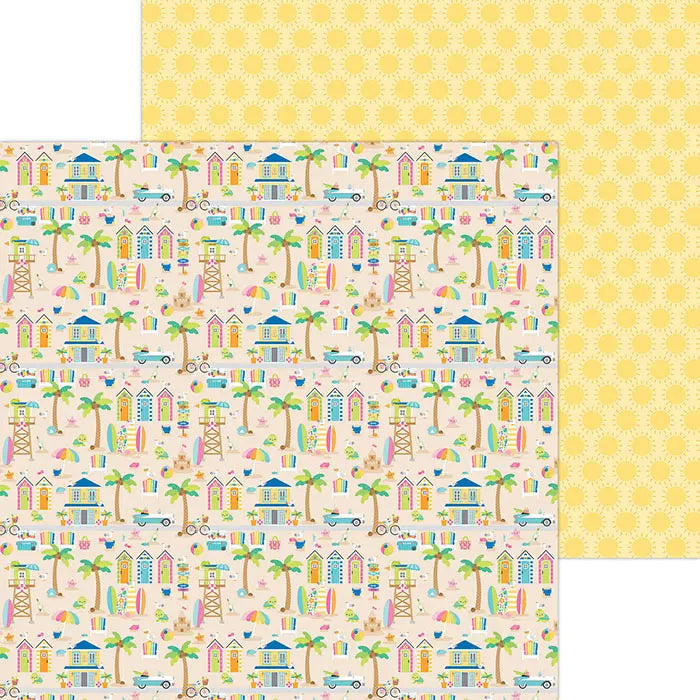 Summer Fun Paper Pack, 12" x 12" - Doodlebug