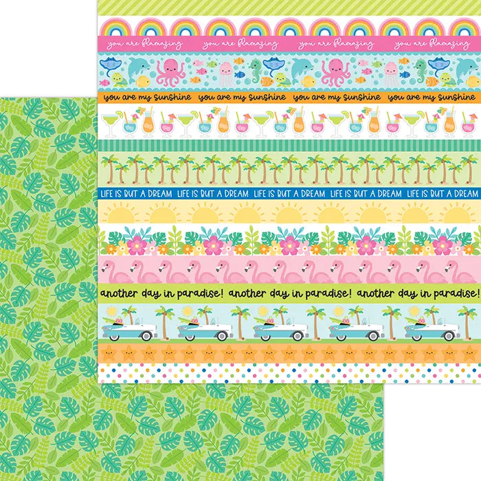 Summer Fun Paper Pack, 12" x 12" - Doodlebug