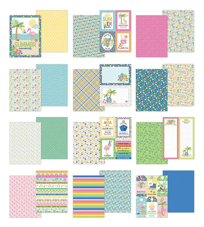 Summer Fun Paper Pad, 6" x 8"  - Doodlebug