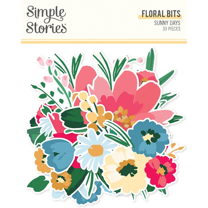 Sunny Days Floral Bits & Pieces - Simple Stories