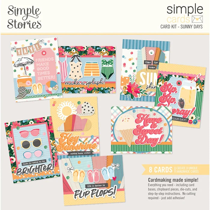 Sunny Days Simple Cards Card Kit - Simple Stories