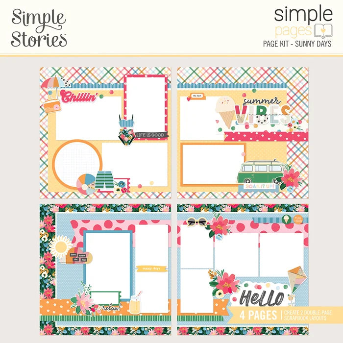 Sunny Days Simple Pages Page Kit - Simple Stories