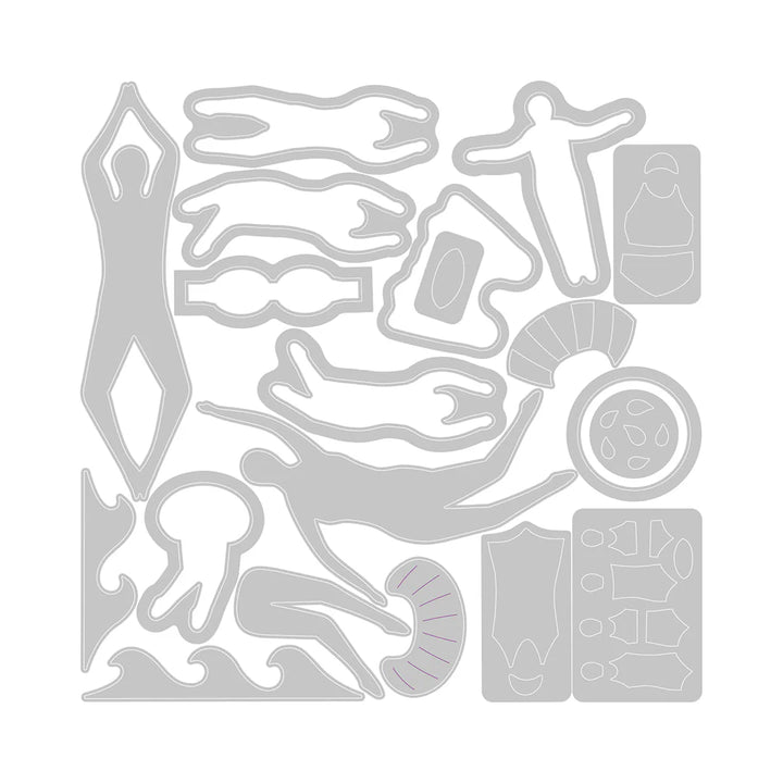 Synchronized Swimmers #2 Thinlits Dies by Catherine Pooler - Sizzix