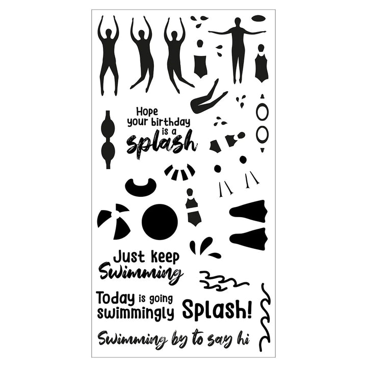 Synchronized Swimmers Clear Stamps by Catherine Pooler - Sizzix