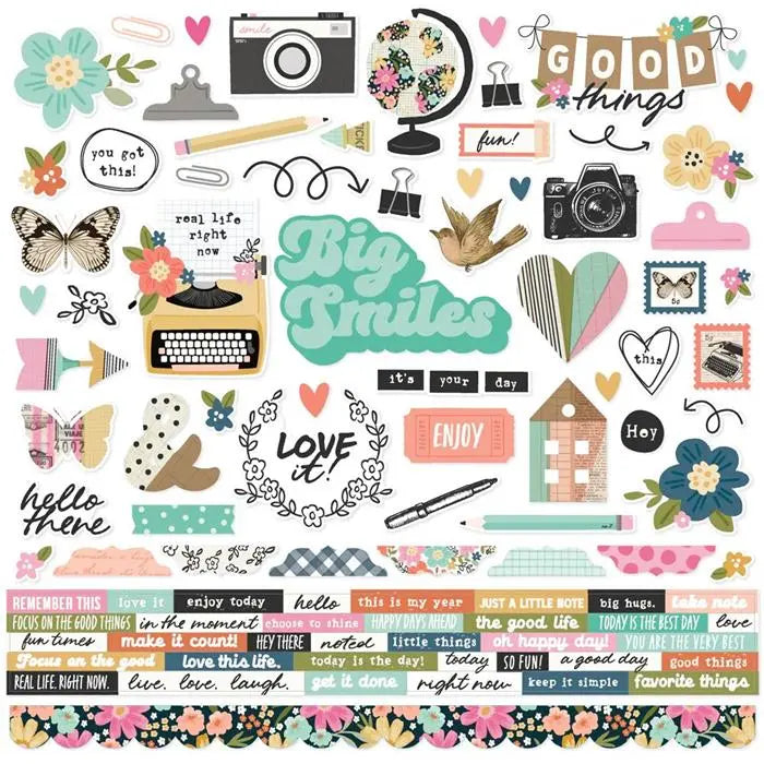 Take Note Cardstock Stickers - Simple Stories