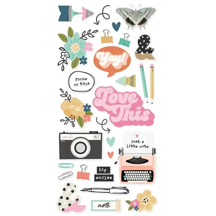 Simple Stories Take Note Foam Stickers