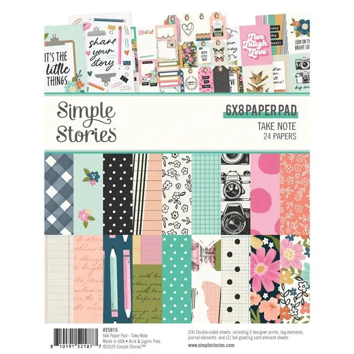 Take Note Pad, 6" x 8" - Simple Stories