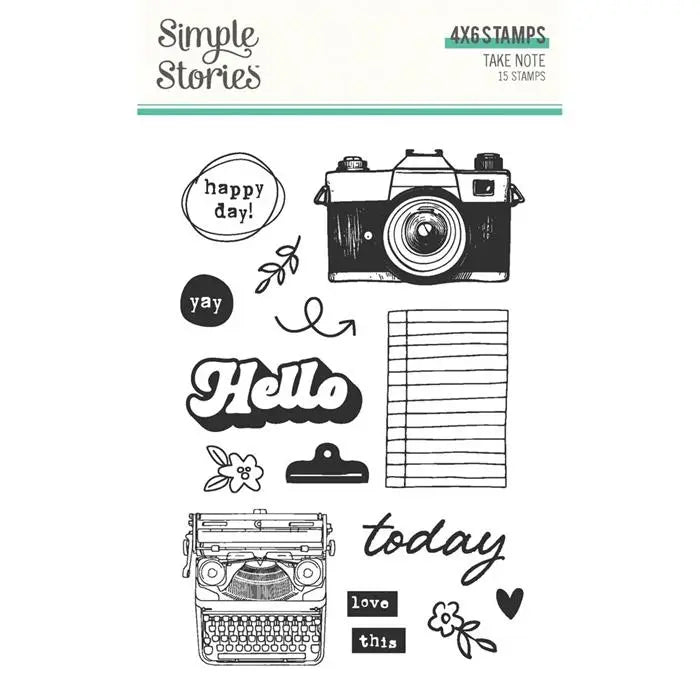 Simple Stories Take Note Stamps