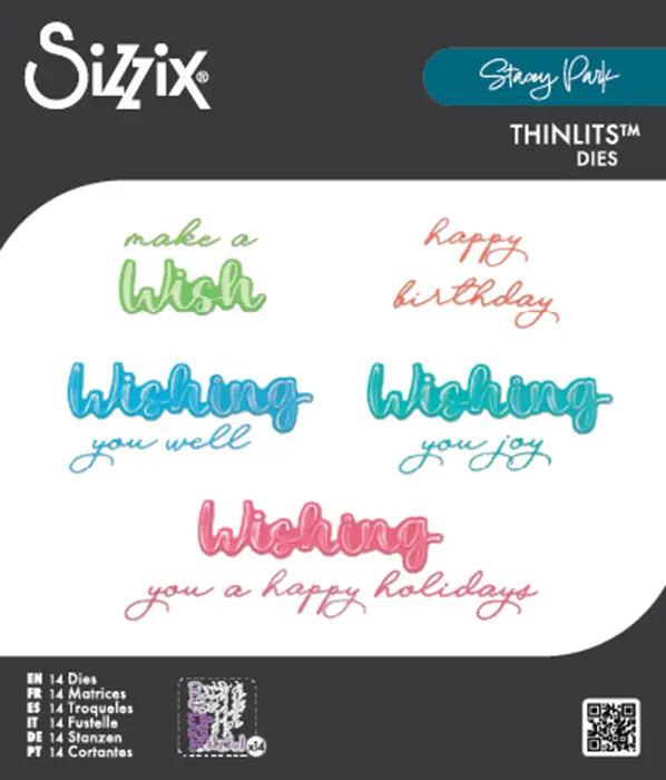 Take Two’s Wish Sentiment Thinlits Die Set - Stacey Park - Sizzix